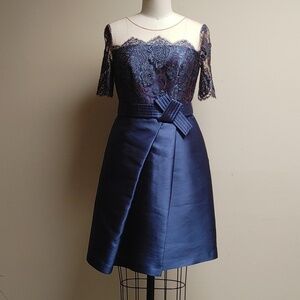 Maria Coca Slate Blue Special Occasion Dress Size 6